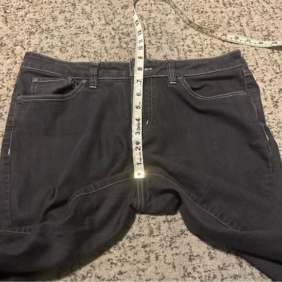 PrAna Dark Gray Mid-Rise Straight Leg Denim Jeans Size 8 - Picture 6 of 8